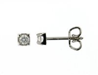 Ohrringe Mirco Visconti Orecchini punti luce in Weißgold Diamante 0.06 Ct HP22 - HP22